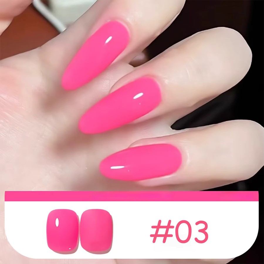 PSK Gel-Nagellack Pink Color Series, Rosa Rosarot Wassermelonenrot, Glänzend - Bild 3