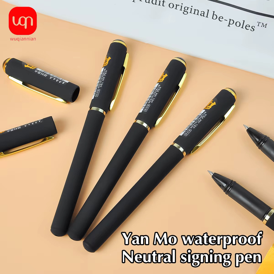 WQN Gelstift mit schwarzer Tinte und 0,5 mm Spitze für flüssiges Schreiben - Bild 2