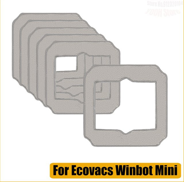 Ecovacs WINBOT MINI Reinigungs-Ersatztuch aus ultrafeinen Fasern in Grau - Bild 1