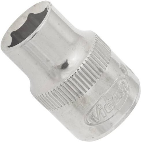 Vigour Steckschlüsseleinsatz V2275N mit 9 mm Außensechskant und 3/8 Zoll Innenvierkant in Silber - Bild 1