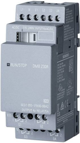 Siemens LOGO! DM8 230R 0BA2 SPS-Erweiterungsmodul in Grau mit 4 DE/4 DA für 115 V/AC, 115 V/DC, 230 V/AC, 230 V/DC - Bild 1