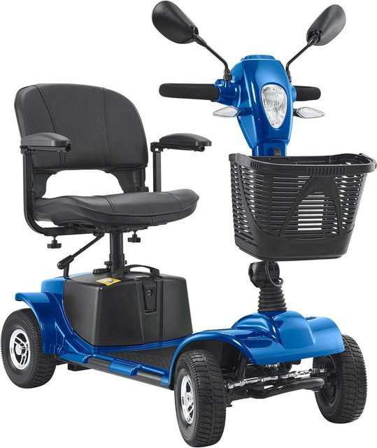 Elektrischer faltbarer Mobilitätsroller von Buying Solutions MB für Erwachsene und Senioren in Blau oder Schwarz mit 25 km Reichweite und Geländetauglichkeit - Bild 1