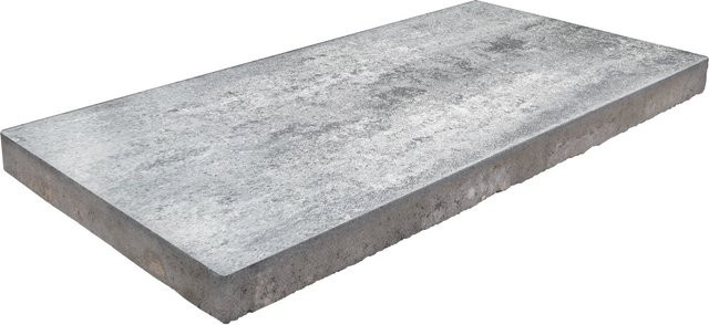 EHL Terrassenplatte Bellaria in Weiß-Anthrazit-nuanciert mit Steinoptik, B/T/H: 80 x 40 x 5 cm - Bild 1
