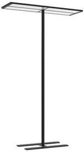 Brumberg LED-Standleuchte modern in Weiß mit Bewegungssensor und Up-Lichtfunktion