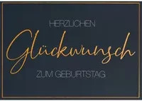 Perleberg Lifestyle Faltkarte zum Geburtstag in Multicolour und Schwarz - Bild 1