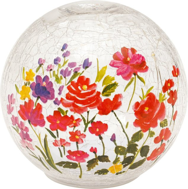 LED-Glaskugel Blumenmeer von viva domo in Multicolor und Transparent aus Glas für den Tisch - Bild 1