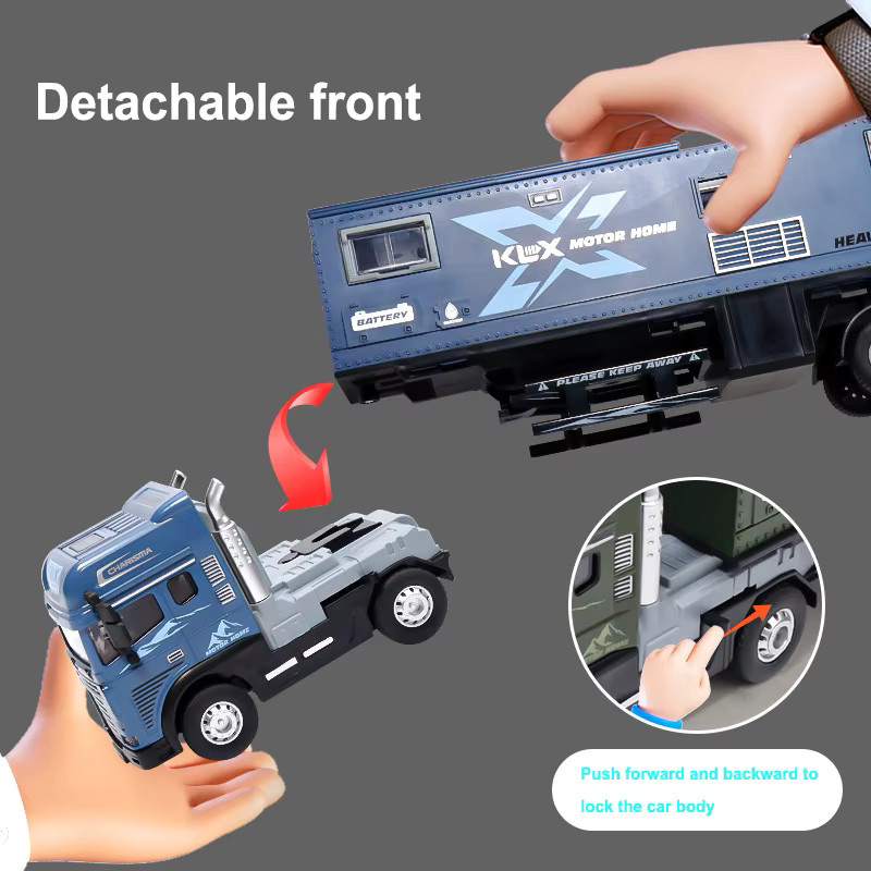 Kmoist Rückzieh-Container-LKW, Metall, mit Licht und Musik - Bild 2