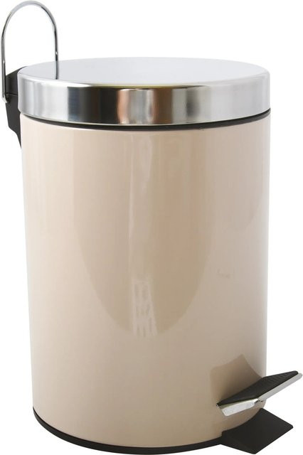 MSV Tret-Mülleimer aus Metall in Beige, 3 Liter - Bild 1