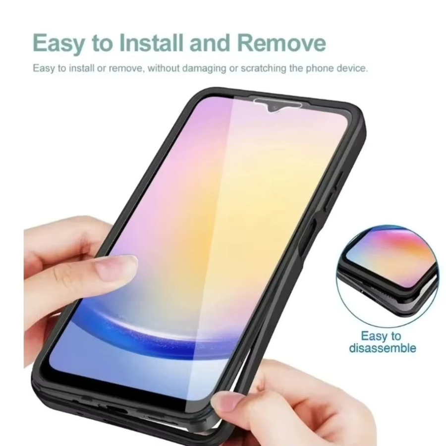 Transparente 360-Grad-Ganzkörper-Handyhülle für Samsung Galaxy S26 S25 Ultra Plus Edge FE A57 A56 und weitere Modelle in Blau - Bild 3