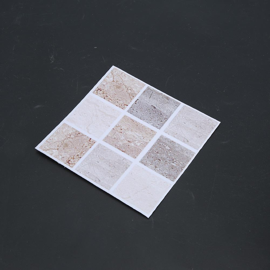 mfySpace Mosaik Fliesen Transfer Aufkleber Geometrisch Quadratisch Beige, 18 Stück, B/H: 10 x 10 cm - Bild 2