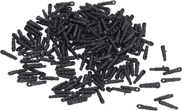 500 Stück Shoemst Staubschutz-Anhänger für 3,5 mm Klinkenbuchsen in Schwarz - Bild 1
