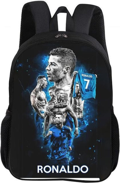 Muli Pack Federmäppchen Messi Muster in Schwarz aus Nylon mit großem Fassungsvermögen - Bild 1