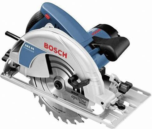 Bosch Professional Handkreissäge GKS 85 mit 2200W und 85mm Schnitttiefe in Blau/Schwarz - Bild 2