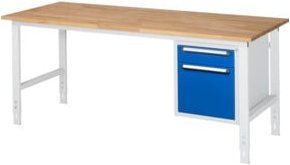 Rau Arbeitstisch Tom KM05 höhenverstellbar, B/T/H: 200 x 80 x 76-108 cm - Bild 1
