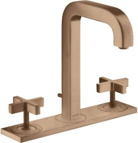 Hansgrohe Axor Citterio 3-Loch-Waschtischarmatur in Chrom mit zwei Griffen und Pop-up-Abfluss - Bild 1