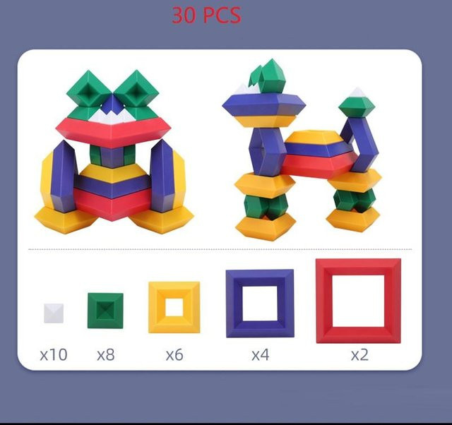 Kidsly Pyramide Intelligenz Magischer Turm, 30-teiliges Set, ab 3 Jahren - Bild 1