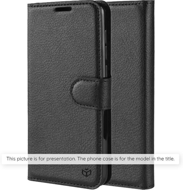 Techsuit Leather Folio Hülle für Xiaomi 17 Ultra in Schwarz - Bild 1
