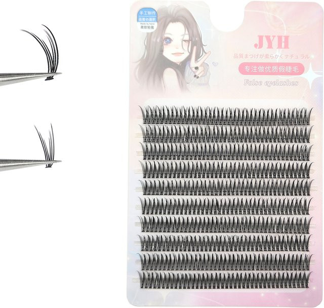 ADIYA Swallow-10R Wimpern Extensions Kit, 400 Stück, Natürlich, Damen - Bild 1