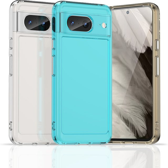 Stoßfeste Silikon Handyhülle für Google Pixel 7, Pixel 7a und Pixel 8 Pro in Transparent - Bild 1