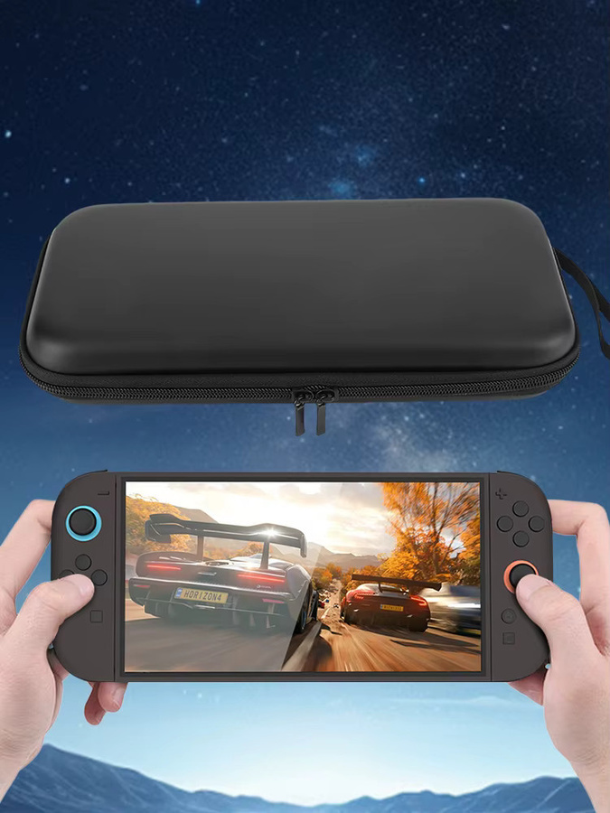 ALLOET PU-Tragetasche für Nintendo Switch 2 Organizer-Tasche, stoßfest und kratzfest mit 10 Spielkartenfächern, Farben: Blau oder Schwarz - Bild 7
