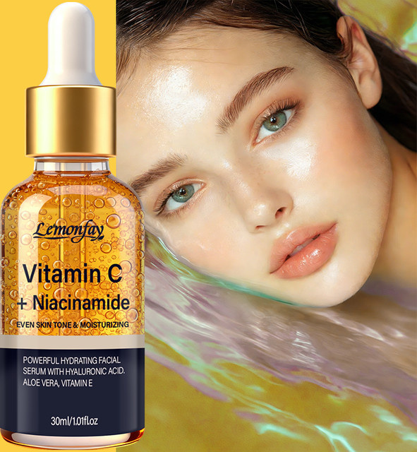 Lemonfay Gesichtsserum mit Vitamin C, Niacinamid, Hyaluronsäure & Aloe Vera - Bild 1