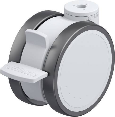 Blickle LKDG-PATH 125K-FI Kunststoff-Doppelrolle in Grau/Silber mit 125 mm Rad-Durchmesser und einer Tragfähigkeit von max. 125 kg - Bild 1