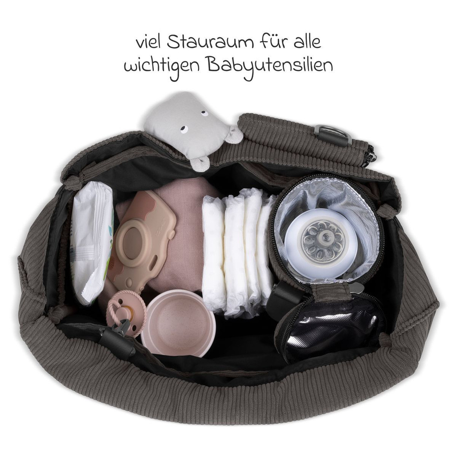 ABC Design Wickeltasche Urban inklusive Wickelunterlage und Zubehör in Almond - Bild 2