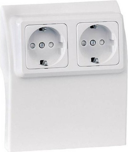 Kündahl-Weitzel Elektro-Sockelleistensystem Steckdosencontainer Weiß 75584 - Bild 1