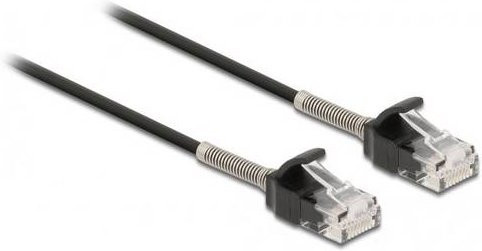 Delock RJ45 Patchkabel CAT 6a U/UTP Ethernet LAN Schwarz, Länge: 3,00 m - Bild 1