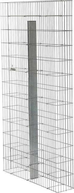 Bellissa Fertiggabione Pronto Gabionenkorb aus Zink-Aluminium in Silber, B/H/T: 180 x 102,5 x 23,5 cm - Bild 1