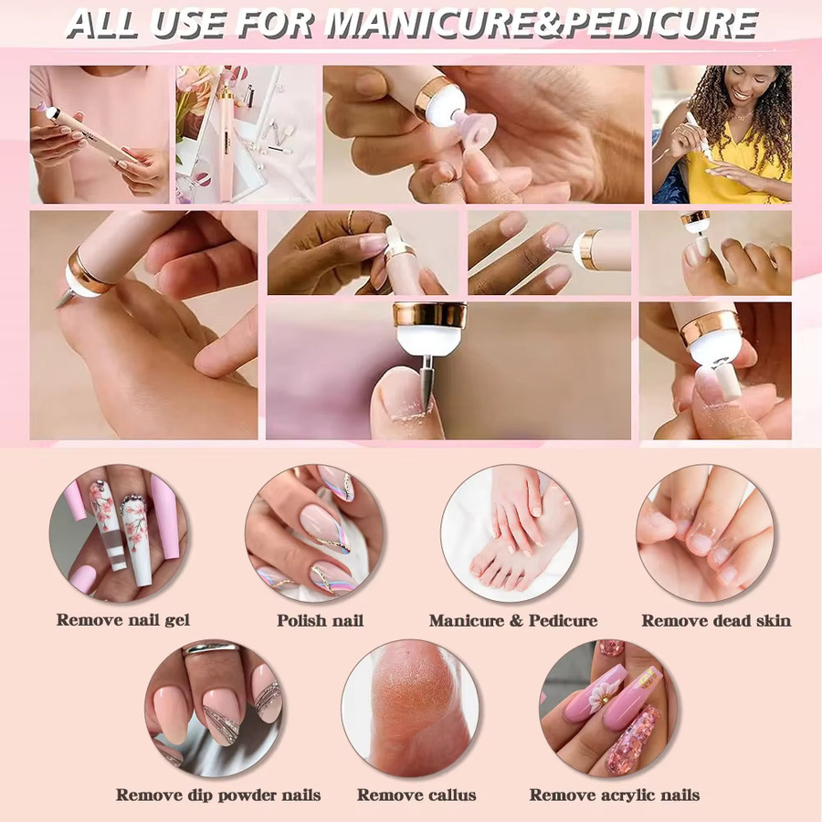 LINMANDA Elektrisches Nagelfeilen-Nagelset, Unisex - Bild 2