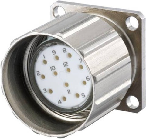 Weidmüller Sensor-/Aktor-Einbausteckverbinder M23 Leergehäuse in Silber - Bild 1