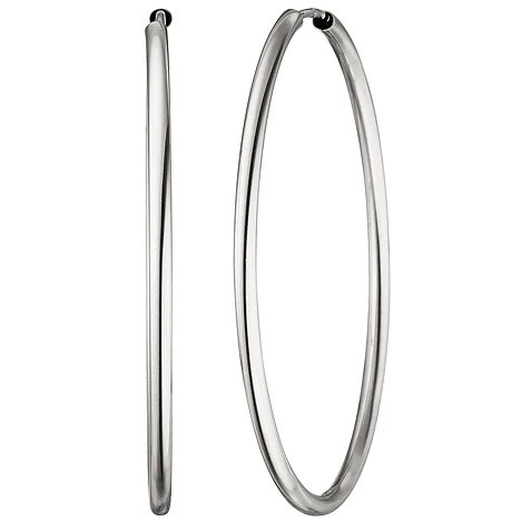 Colfem Creolen 585 Weißgold, Unisex - Bild 1