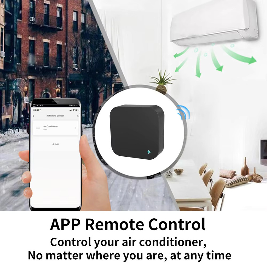 Tuya Smart RF IR Fernbedienung WiFi-Version in Schwarz zur Steuerung von Klimaanlagen und TV für dein Smart Home, kompatibel mit SmartLife und Alexa - Bild 2