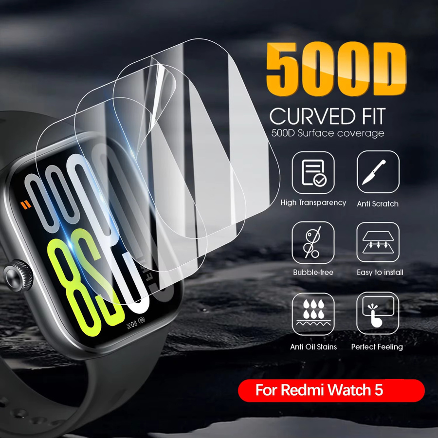 Xiaomi Redmi Watch 5 Schutzfolie, Hydrogel, transparent - Bild 4