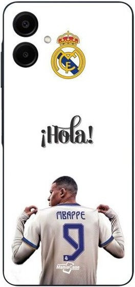 Hola Maniacase Handyhülle für Samsung Galaxy A06 mit Kylian Mbappe Real Madrid Design in Schwarz - Bild 1
