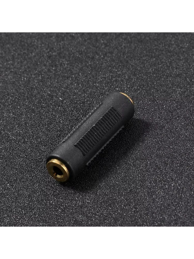ALLOET Stereo-Audio-Koppler-Adapter 3,5-mm-Buchse auf 3,5-mm-Buchse, Schwarz - Bild 4