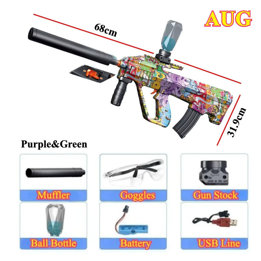 CTMA Elektrische Ball Blaster-Spielzeugpistole M416/AK, wiederaufladbar - Bild 2