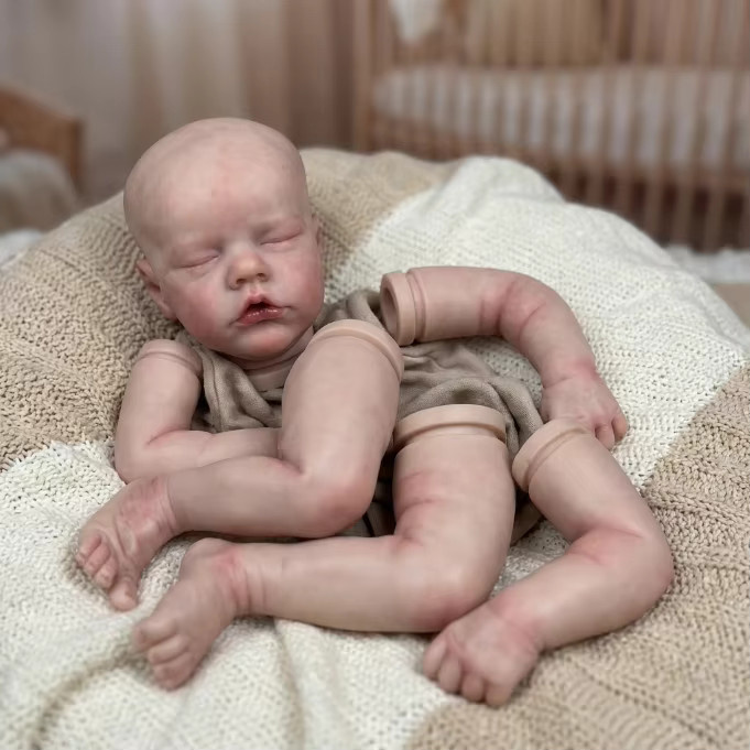 OtardDolls Reborn Zwillinge Neugeborenen-Babypuppen-Sets, 2-teiliges Set, Silikon - Bild 1