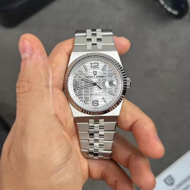 PAGANI DESIGN Armbanduhr Automatik, Edelstahl, 40 mm, Herren, Schwarz - Bild 1