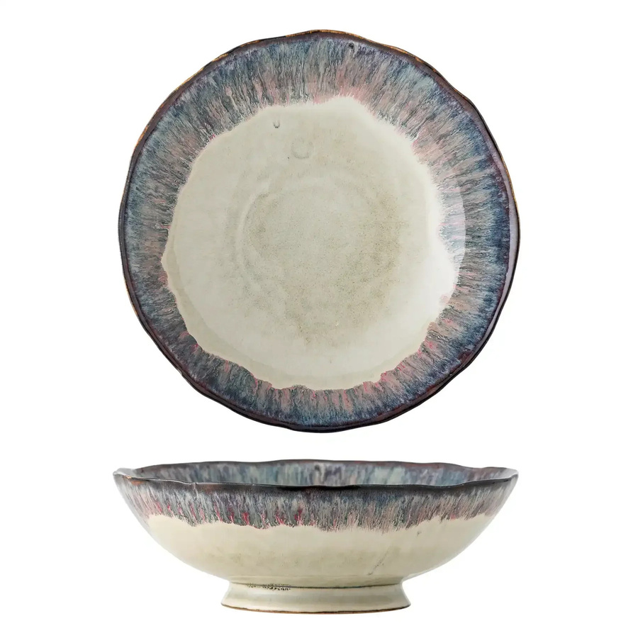 Bloomingville Keramikschale Imogen Mehrfarbig B: 24 cm, H: 8 cm - Bild 1