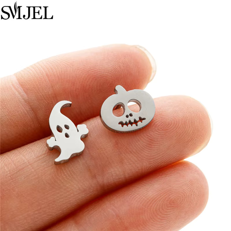SMJEL Ohrstecker Edelstahl, Asymmetrie, Unisex - Bild 3
