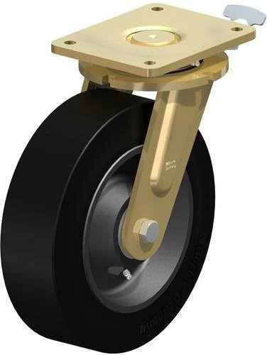 Blickle Lenkrolle LS-GEV 302K-RI4 mit Feststeller, Rad-Durchmesser: 30 cm, Tragfähigkeit: 1080 kg, Farbe: Anthrazit/Schwarz - Bild 1