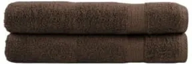 vidaXL Premium Handtücher aus 100% Baumwolle, 2er Set, Braun, B: 100 cm, L: 200 cm, 600 g/m2 - Bild 1