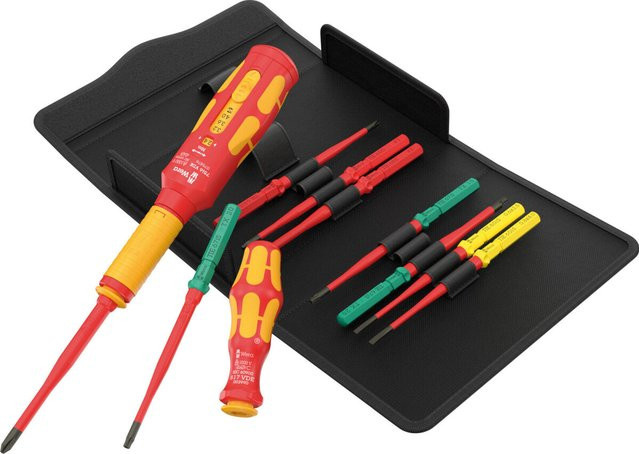 Wera Kraftform Kompakt VDE Safe-Torque Speed Schaltschrank-Set Basic 2 Schraubendreher Set, 11-teilig, multicolour - Bild 1