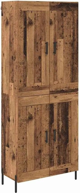 vidaXL Highboard 2-teilig aus Altholz und Holzwerkstoff in Braun, B/T/H: 180 x 34 x 60 cm - Bild 1