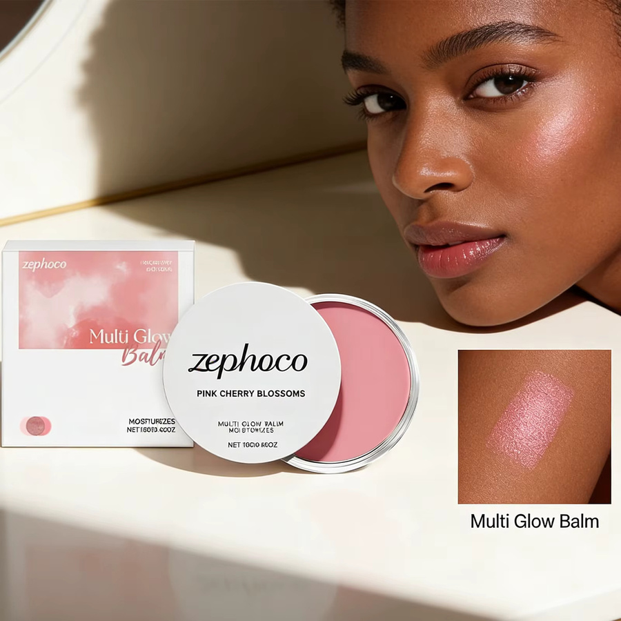 Zephoco Kirschblüten-Creme-Rouge mit natürlichem Glanz - Bild 3