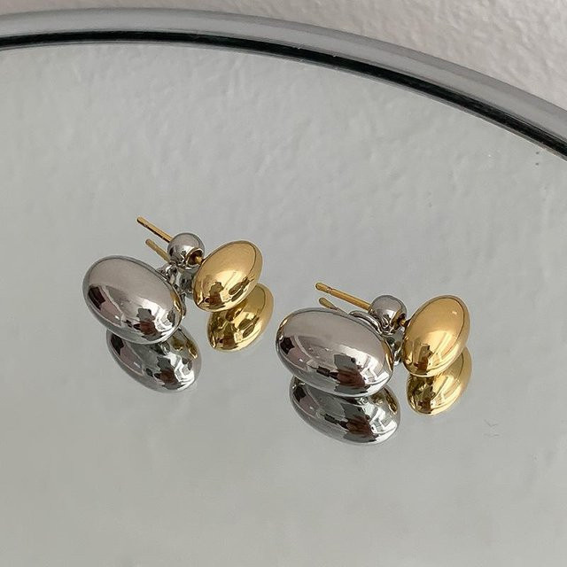 Ohrstecker Kupfer, gray, Damen - Bild 1