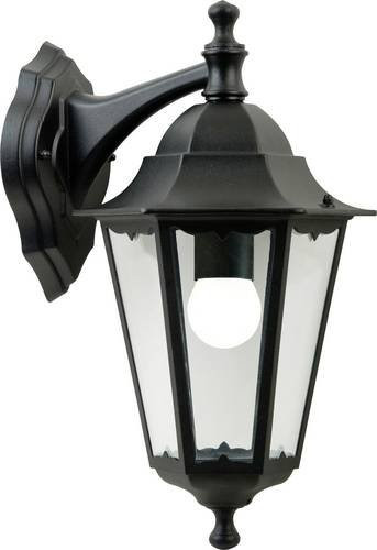 Nordlux Cardiff Down 74381003 Wandleuchte aus Aluminium und Glas in Schwarz für den Außenbereich mit E27 Fassung - Bild 1