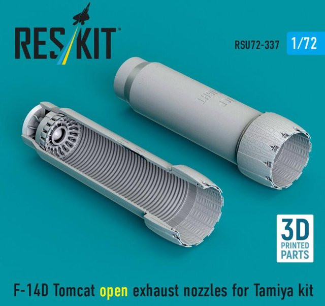 Tamiya F-14D Tomcat - Open exhaust nozzles, 3D Printed - Bild 1